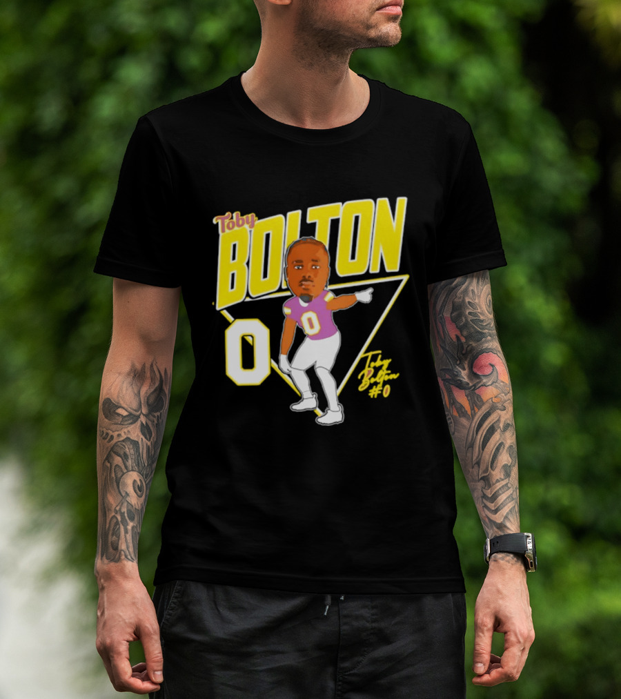 Toby Bolton 0 Caricature Tennessee Tech Football T-Shirt