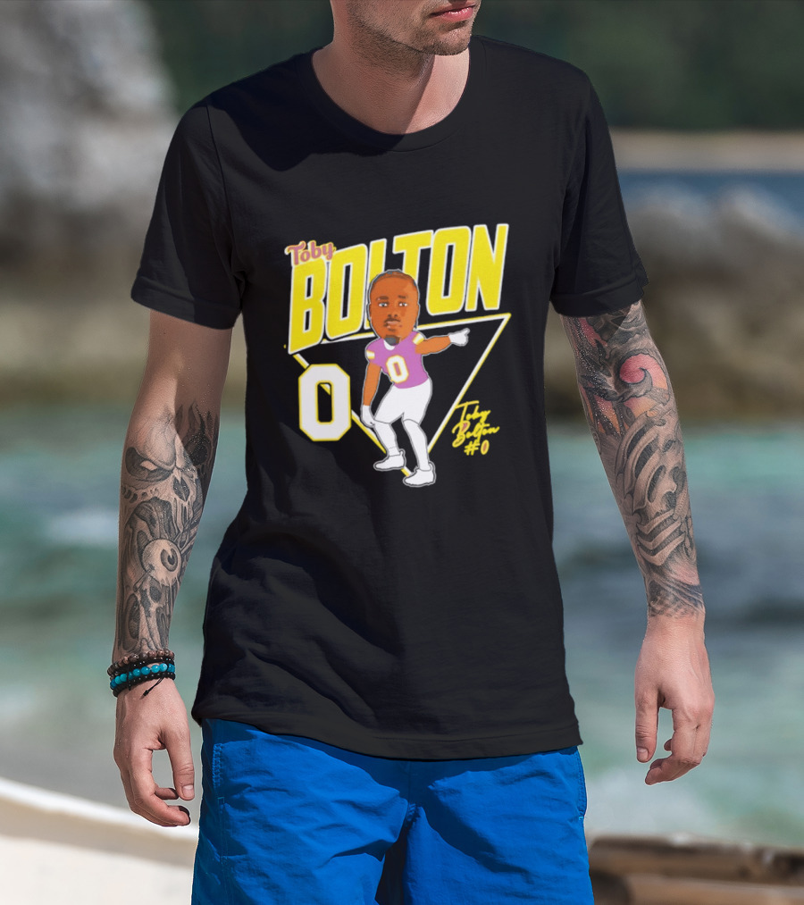 Toby Bolton 0 Caricature Tennessee Tech Football T-Shirt