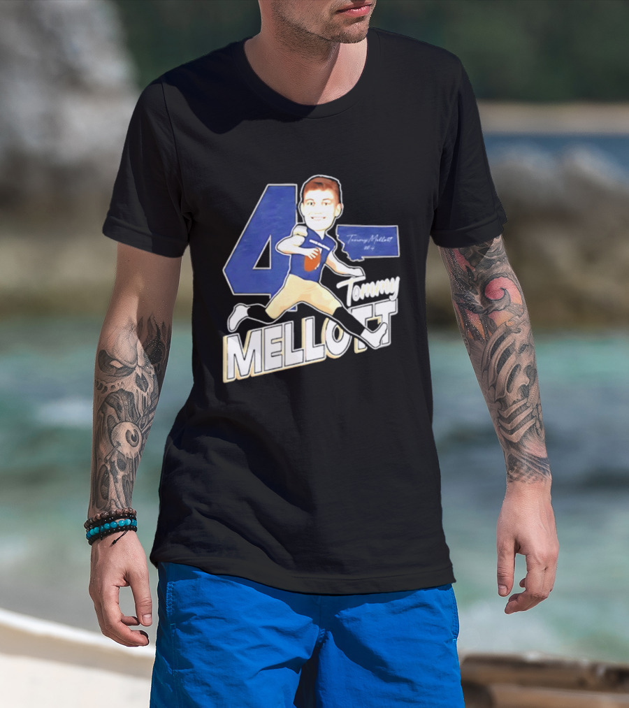 Tommy Mellott 4 Montana State Bobcats Caricature T-Shirt