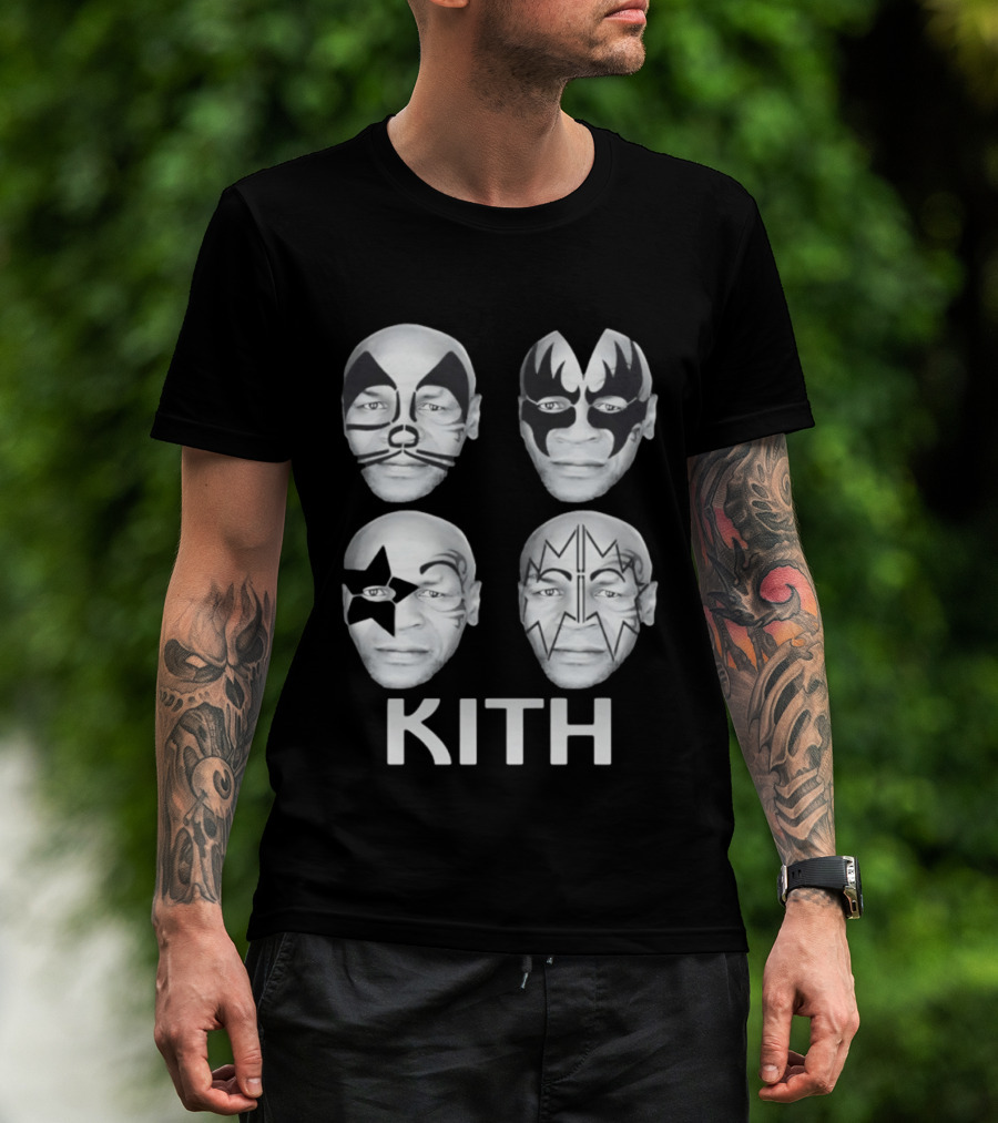 Kith Mike Tyson Kiss Band Face Paint Mashup Collection T-Shirt