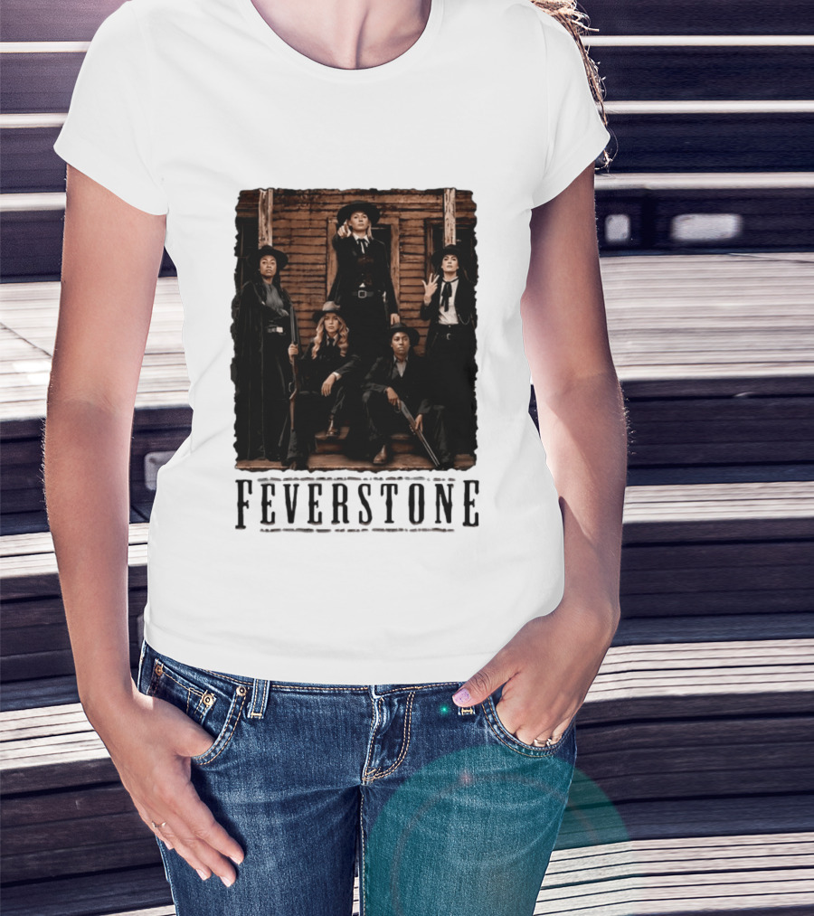 Feverstone Indiana Fever WNBA Basketball Team Western T-Shirt
