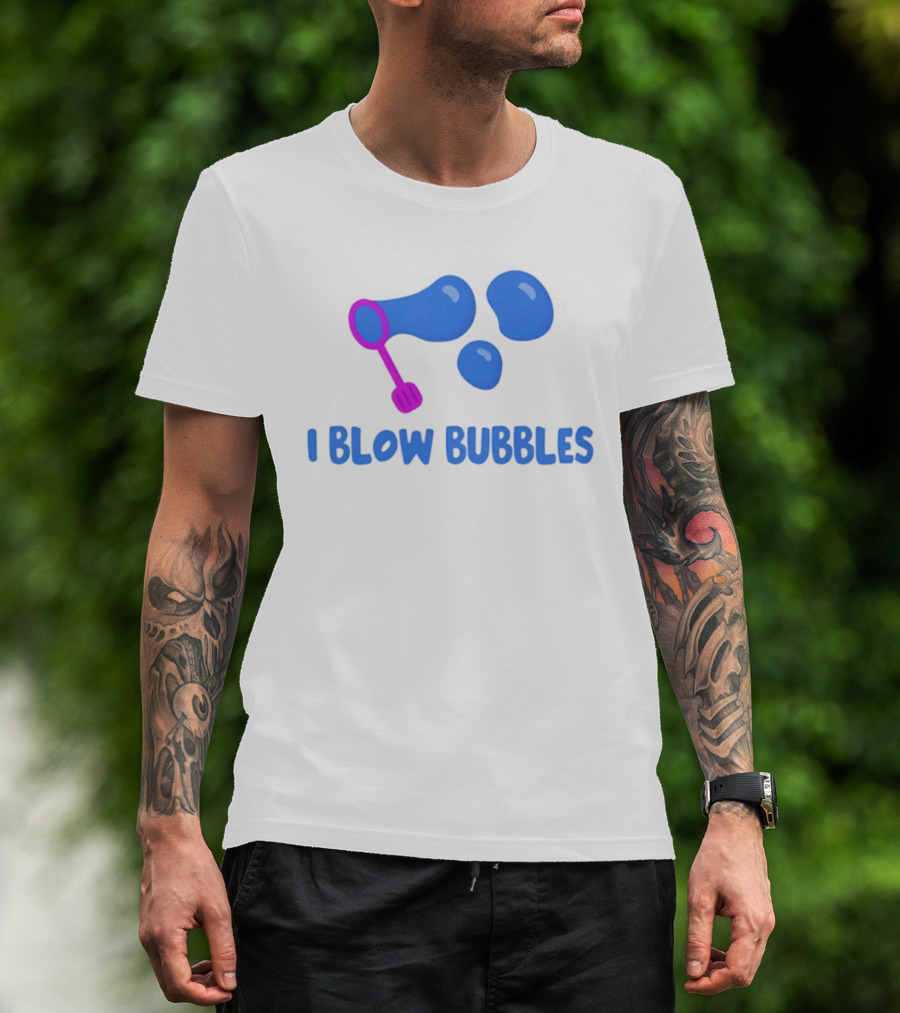 I Blow Bubbles Bubble Wand Summer Fun Playful Adventure T-Shirt