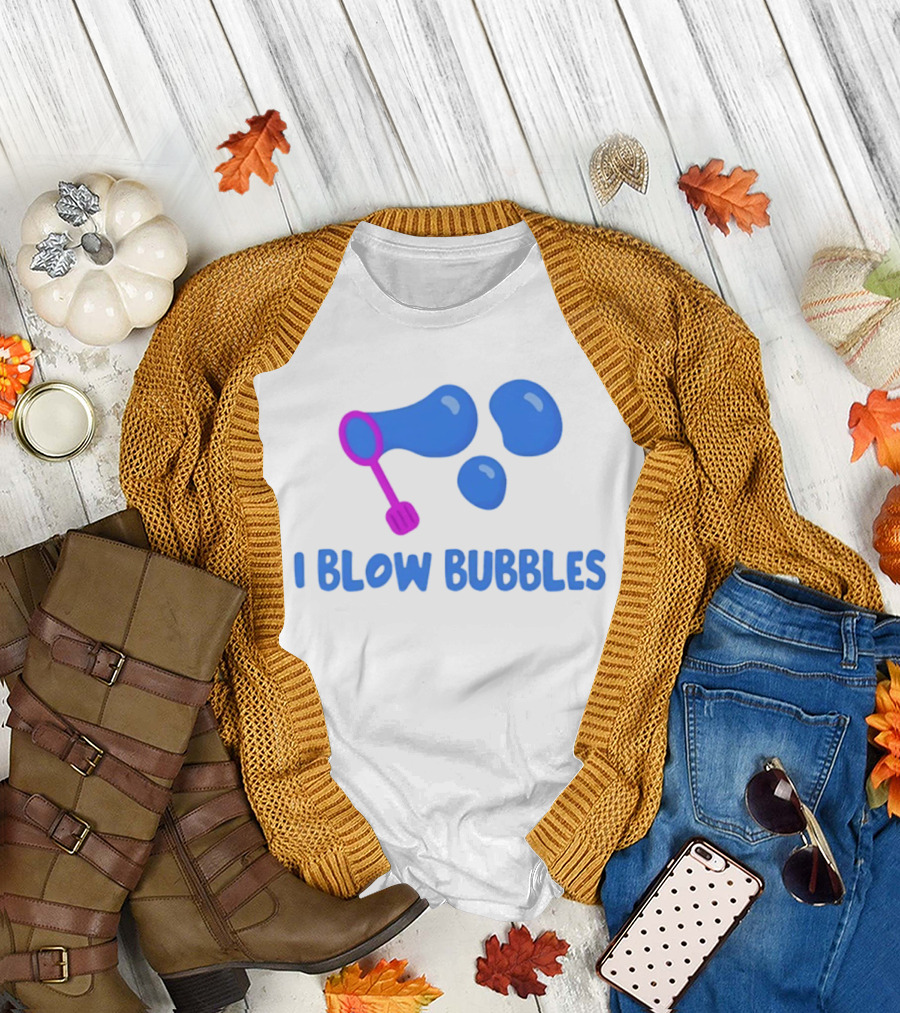 I Blow Bubbles Bubble Wand Summer Fun Playful Adventure T-Shirt