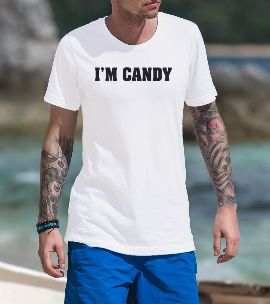 I'm Candy Bold Statement Top Fun Phrase T-Shirt