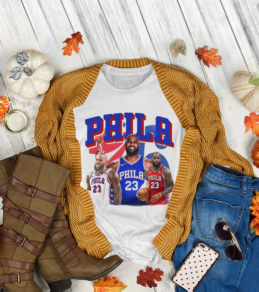 LeBron James Phila 23 Philadelphia Basketball T-Shirt