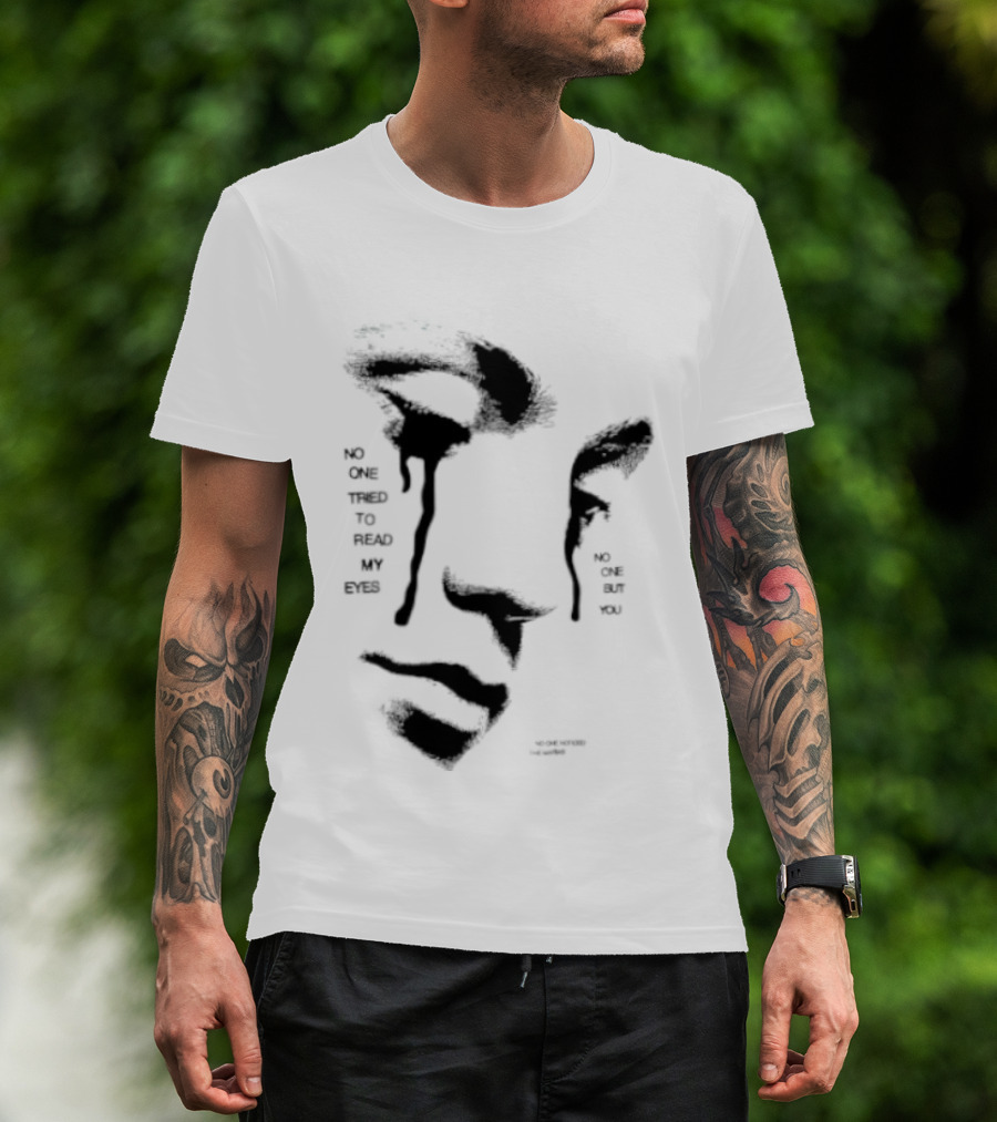 No One Tried To Read My Eyes The Marias Stylized Face T-Shirt