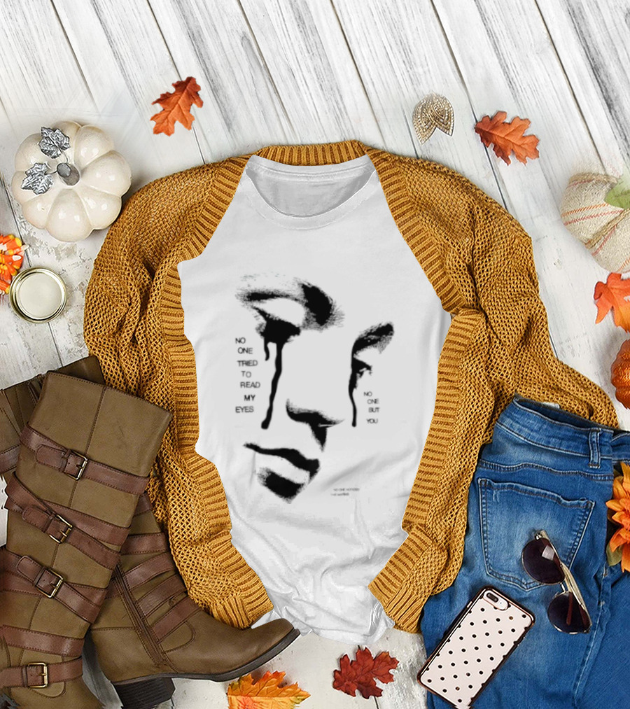 No One Tried To Read My Eyes The Marias Stylized Face T-Shirt