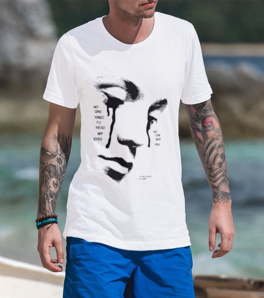 No One Tried To Read My Eyes The Marias Stylized Face T-Shirt
