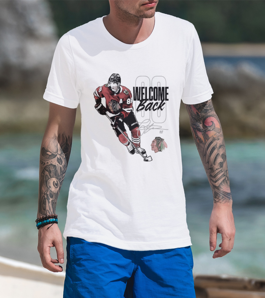 Patrick Kane 88 Chicago Blackhawks Welcome Back T-Shirt