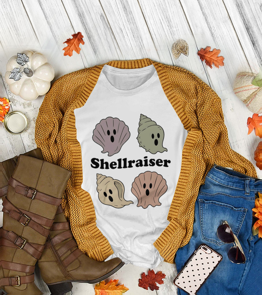 Shellraiser Ghost Shells Spooky Ocean T-Shirt