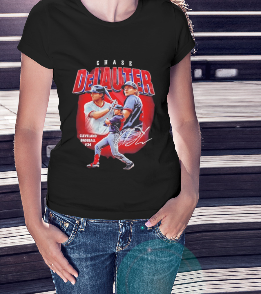 Cleveland Baseball Chase DeLauter #24 MLB 2026 Season T-Shirt