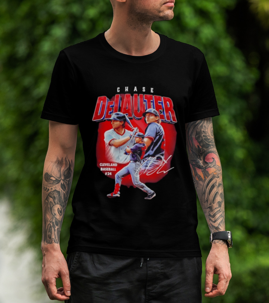 Cleveland Baseball Chase DeLauter #24 MLB 2026 Season T-Shirt