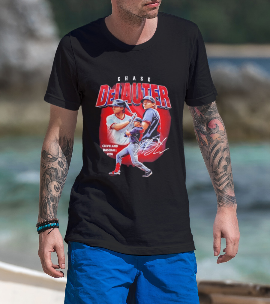 Cleveland Baseball Chase DeLauter #24 MLB 2026 Season T-Shirt