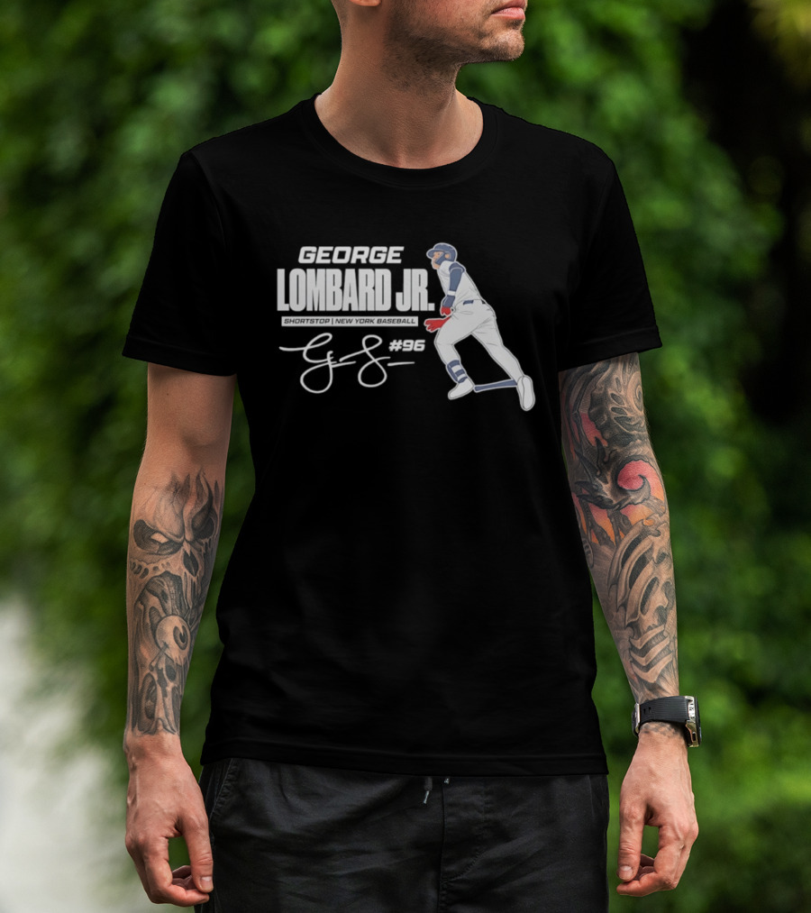 George Lombard Jr 96 New York Yankees MLB 2026 Baseball Player Series T-Shirt