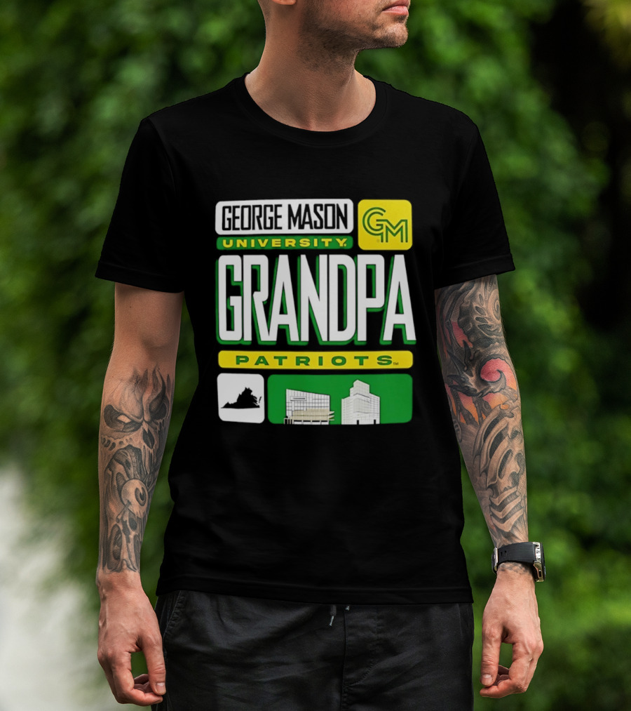 George Mason University Grandpa Patriots GM University T-Shirt