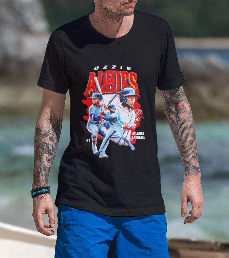 Ozzie Albies Atlanta Baseball 01 2026 MLB Collage T-Shirt