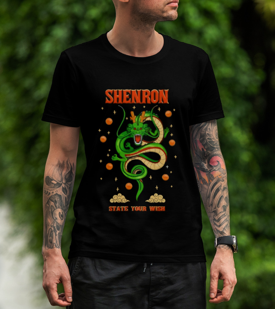Shenron State Your Wish Dragon Ball Z Dragon Balls Anime T-Shirt