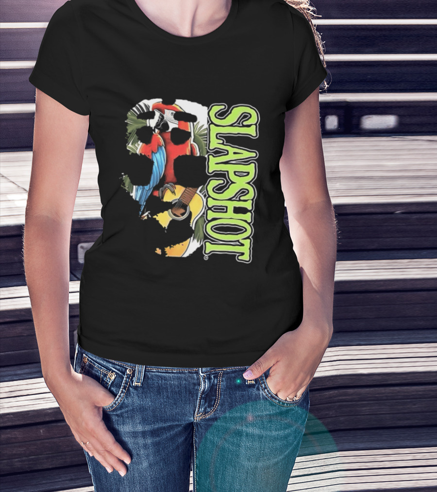 SLAPSHOT Parrot Wasting Away Boston Massachusetts 1985 2026 Two Sided T-Shirt