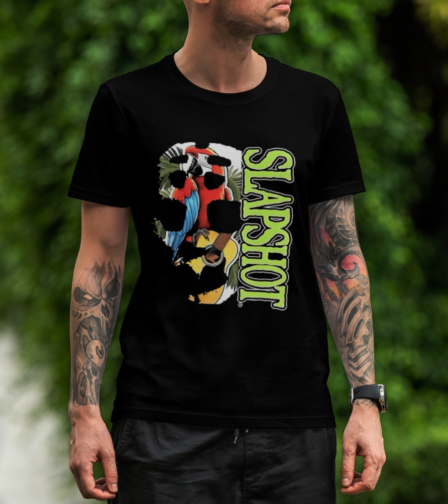 SLAPSHOT Parrot Wasting Away Boston Massachusetts 1985 2026 Two Sided T-Shirt
