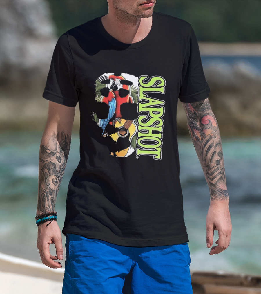 SLAPSHOT Parrot Wasting Away Boston Massachusetts 1985 2026 Two Sided T-Shirt