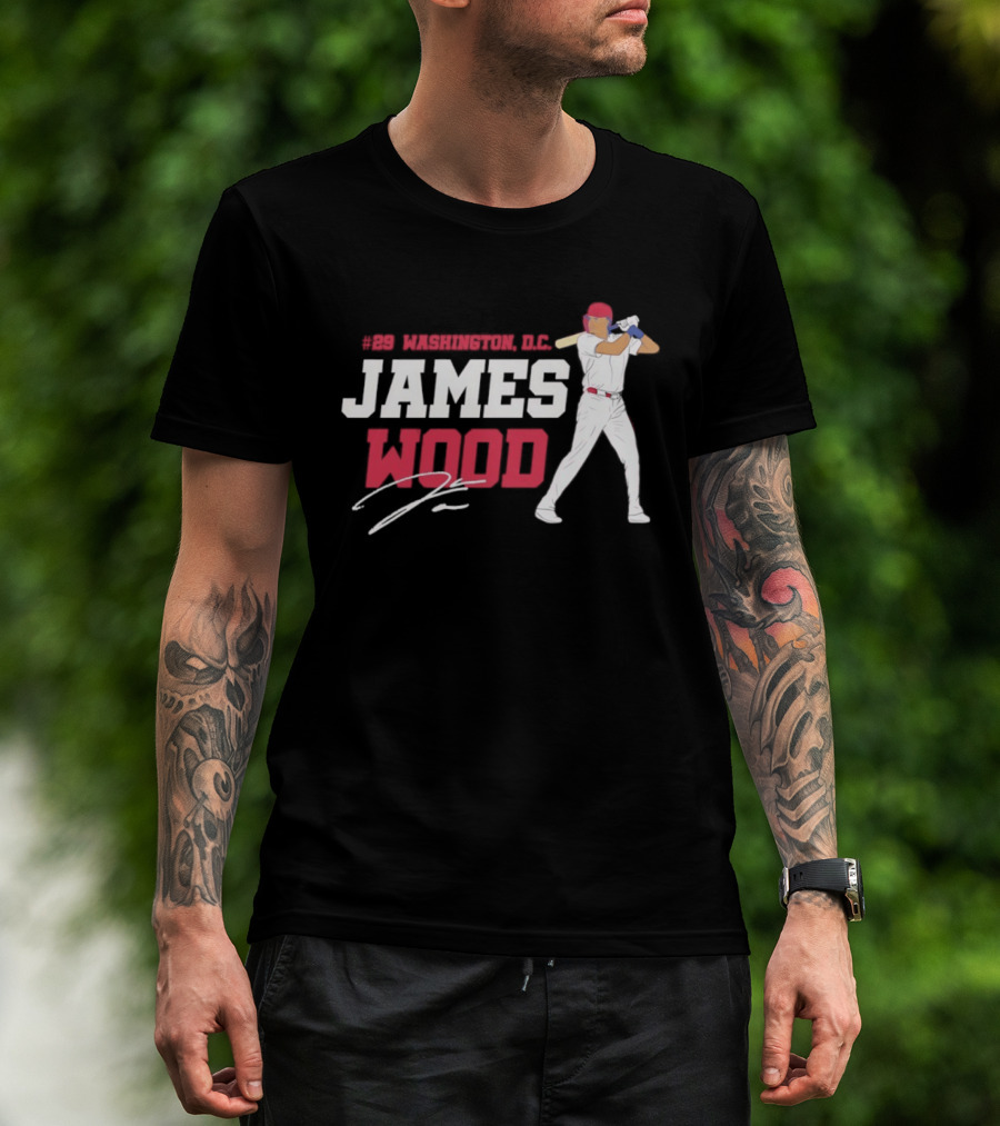 James Wood Washington D.C. Nationals MLB 2026 T-Shirt