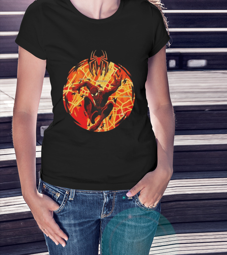 Spider Man Marvel Manhattan Map New York City Comics T-Shirt