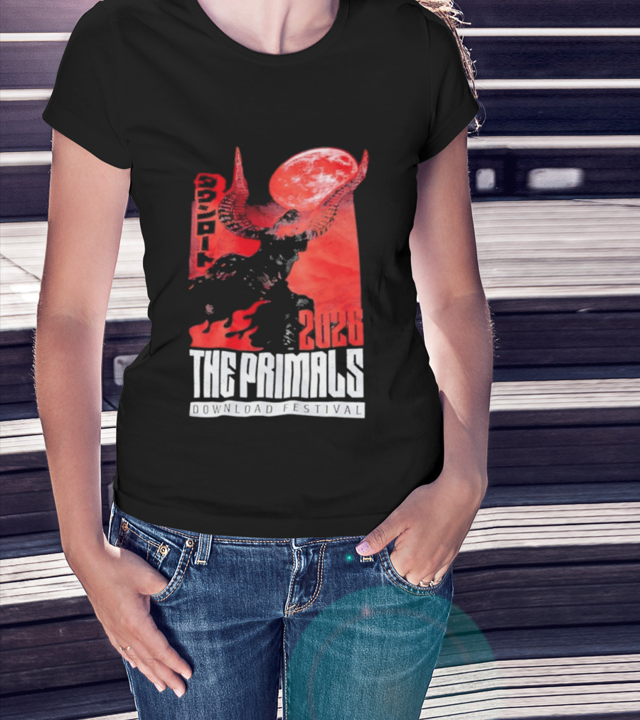 The Primals Download Festival 2026 Blood Moon 1312 Red Horns T-Shirt