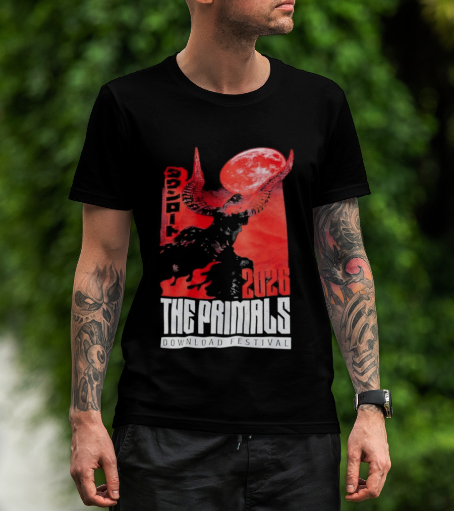 The Primals Download Festival 2026 Blood Moon 1312 Red Horns T-Shirt