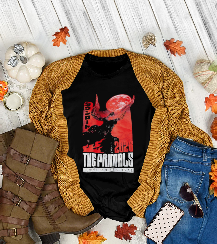 The Primals Download Festival 2026 Blood Moon 1312 Red Horns T-Shirt