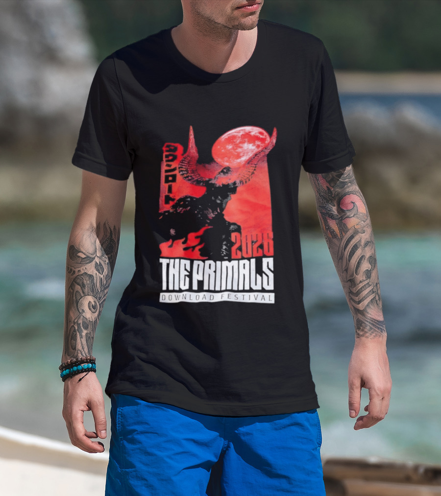 The Primals Download Festival 2026 Blood Moon 1312 Red Horns T-Shirt