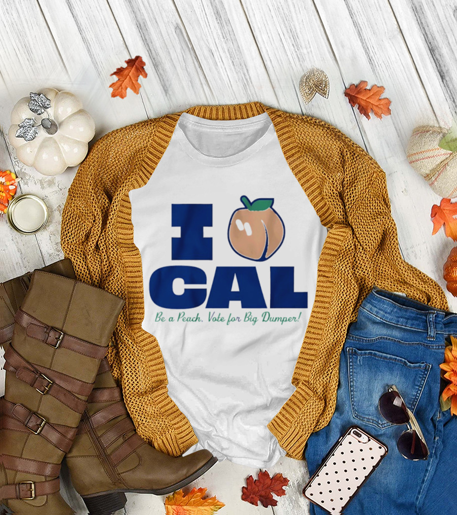 I Love Cal Peach Vote For Big Dumper Cal Raleigh T-Shirt