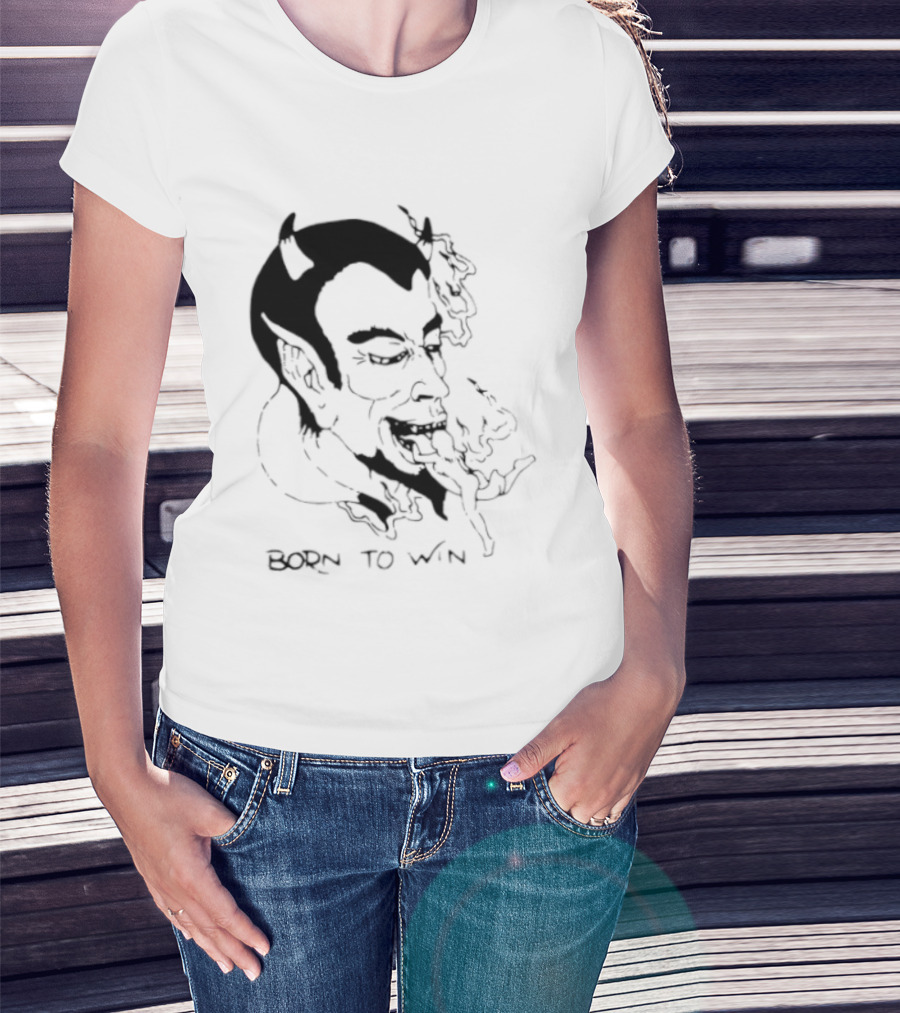 Devil Eating Person Born To Win T-Shirt