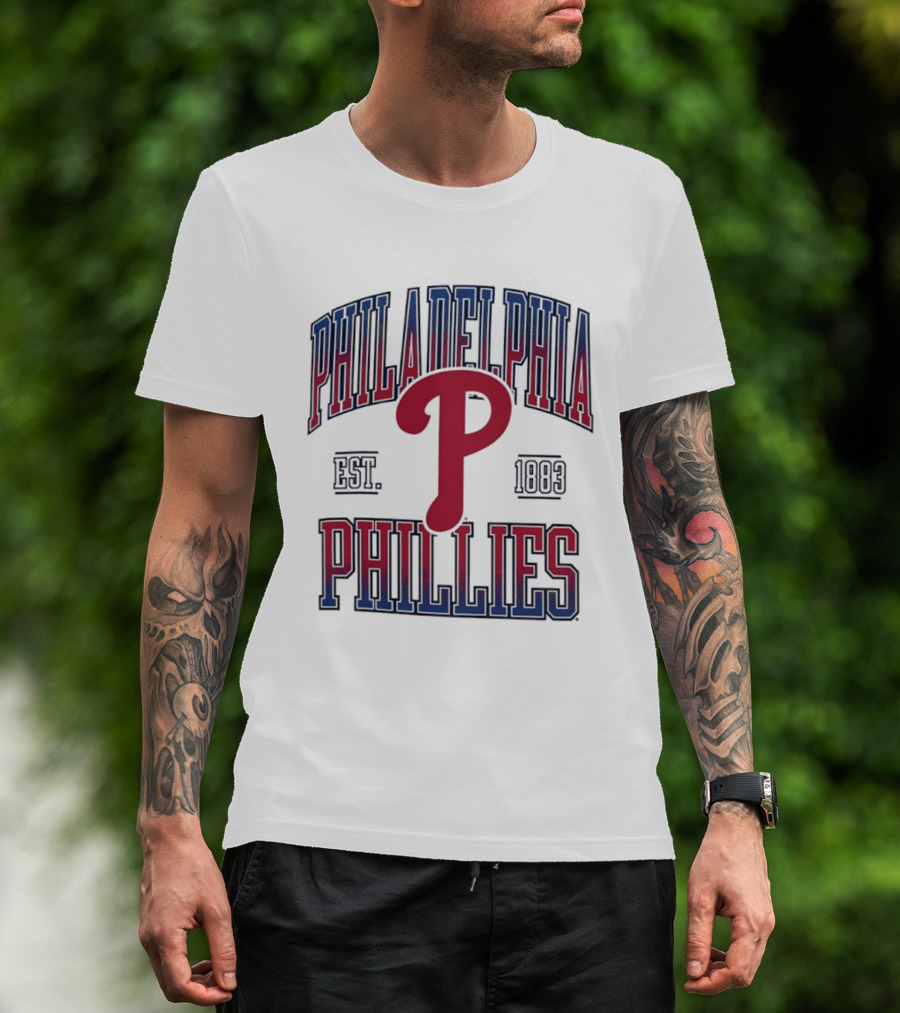 Philadelphia Phillies Est 1883 MLB Baseball P Icon Classic Team T-Shirt