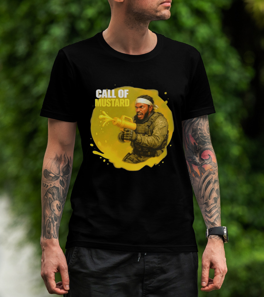 Call Of Mustard Diddy Funny Parody Combat Splash T-Shirt