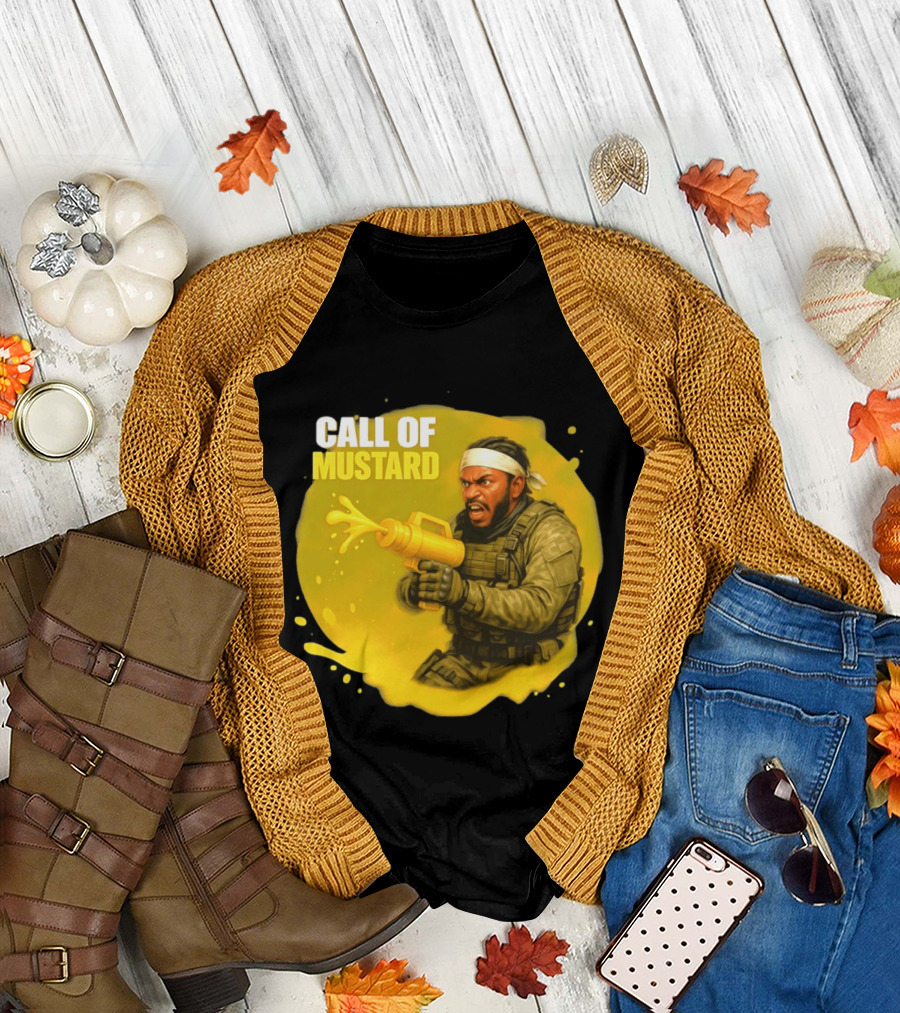 Call Of Mustard Diddy Funny Parody Combat Splash T-Shirt