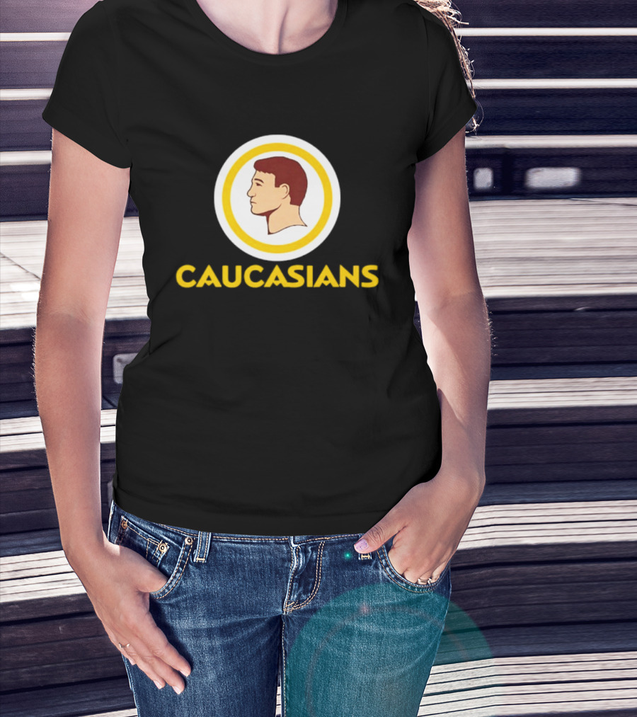 Caucasians Satire Sports Humor Caucasian Face T-Shirt