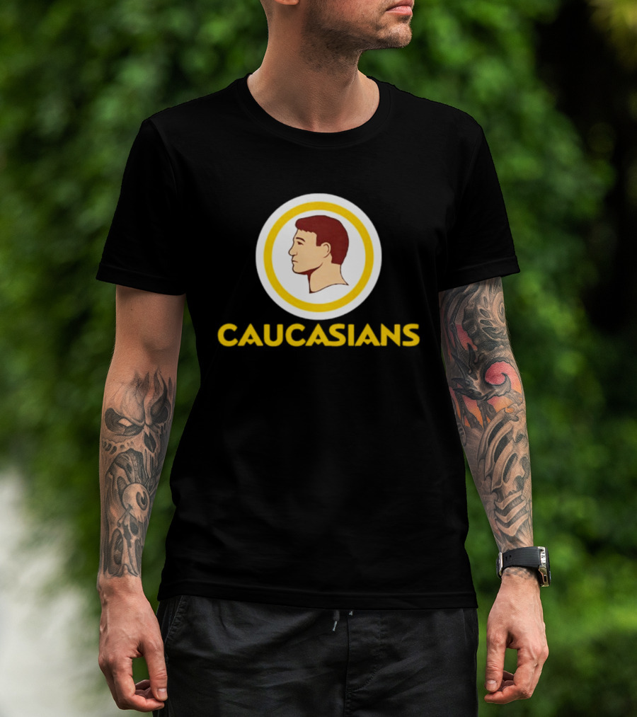 Caucasians Satire Sports Humor Caucasian Face T-Shirt