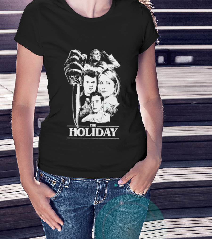 Kate Winslet Jack Black Cameron Diaz Jude Law The Holiday Horror Slasher Mashup T-Shirt