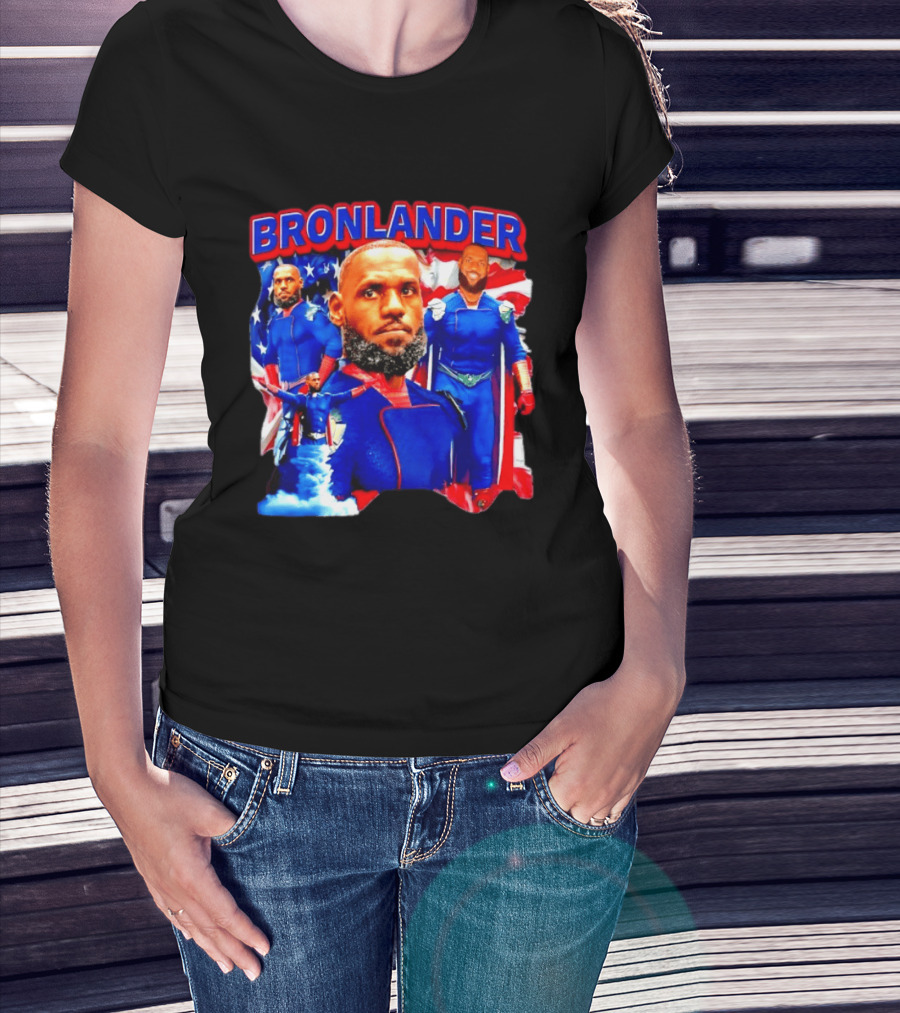 LeBron James Bronlander Basketball Superhero Fusion T-Shirt
