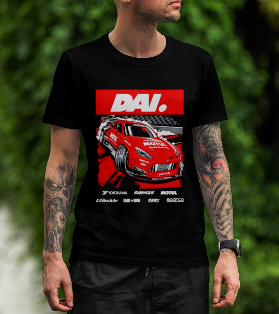 Dai Yoshihara Motul Advan Subimods Greddy Kaido House Sparco Yokohama Racing Car T-Shirt
