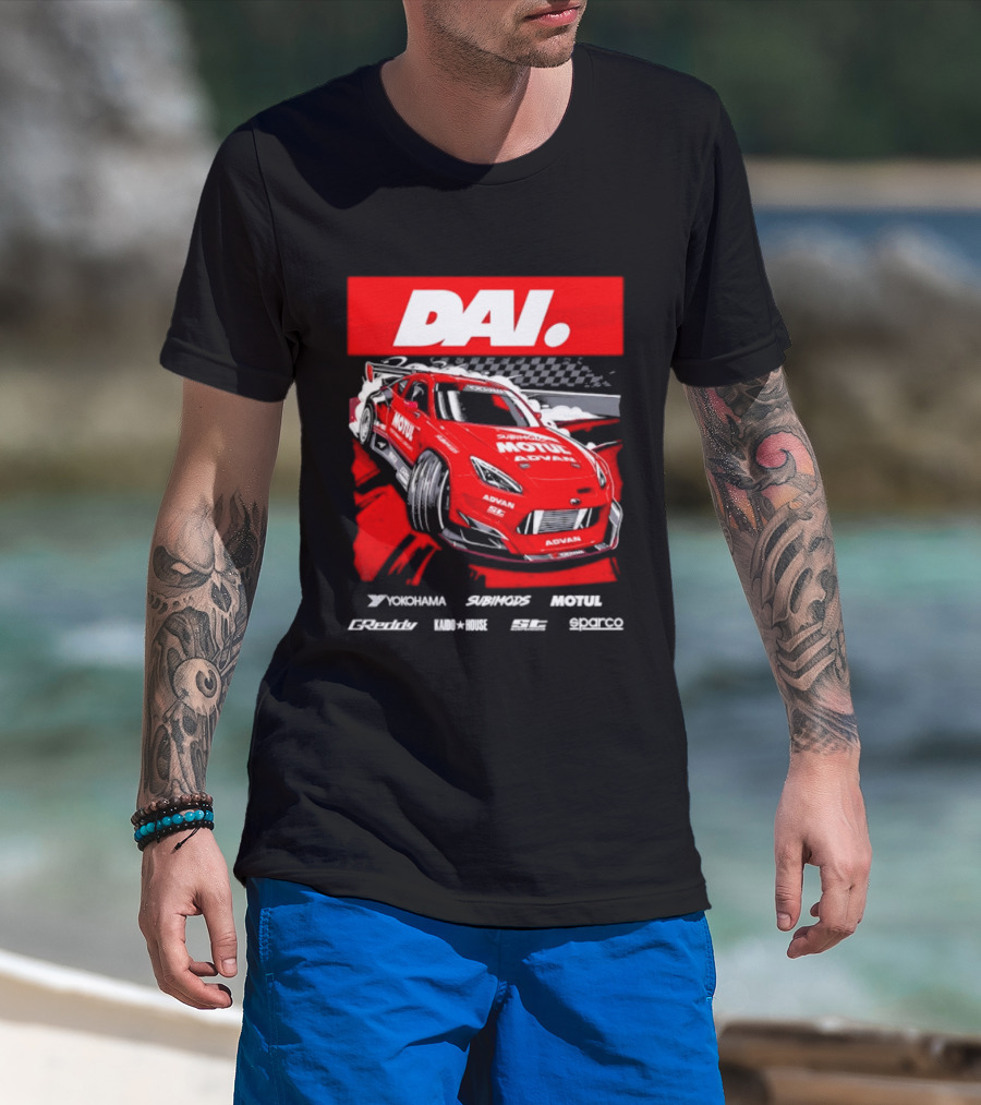 Dai Yoshihara Motul Advan Subimods Greddy Kaido House Sparco Yokohama Racing Car T-Shirt