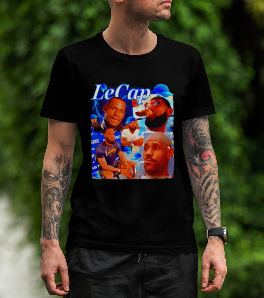 LeBron James LeCap Lakers Playoffs Meme T-Shirt
