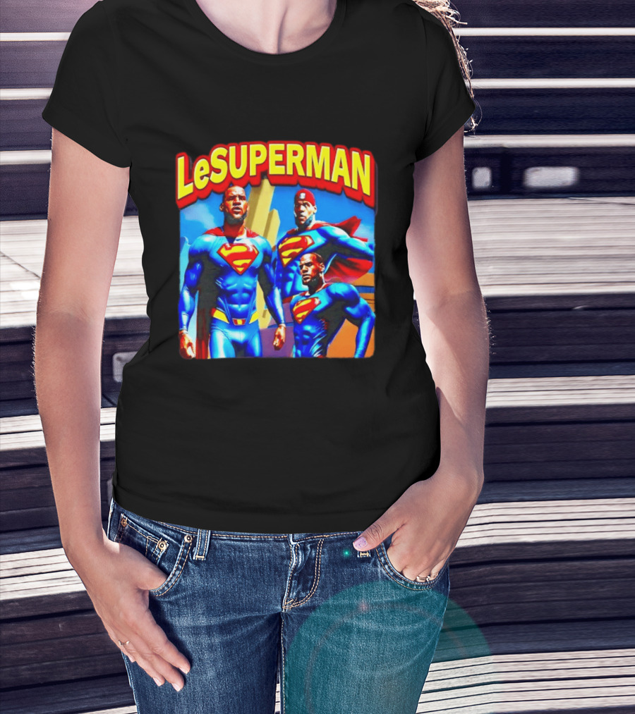LeBron James LeSuperman Philadelphia 76ers Superhero T-Shirt