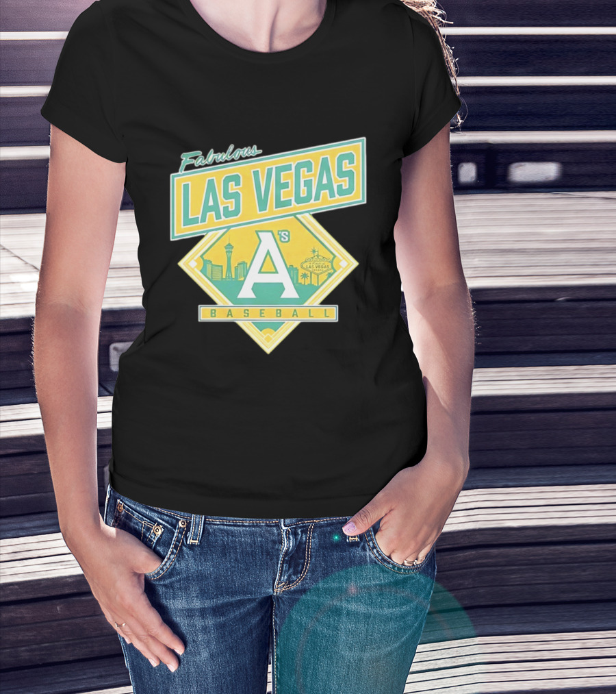 Fabulous Las Vegas A's Baseball 2026 Skyline T-Shirt