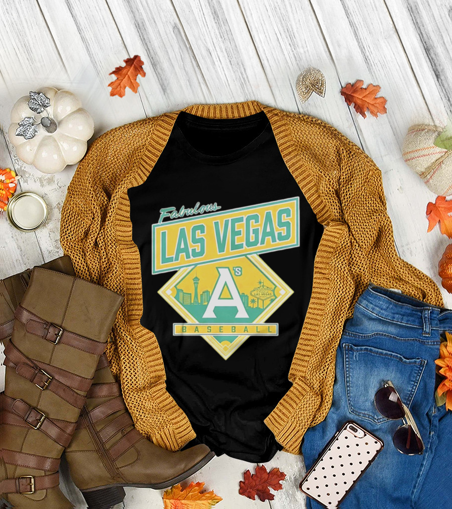 Fabulous Las Vegas A's Baseball 2026 Skyline T-Shirt