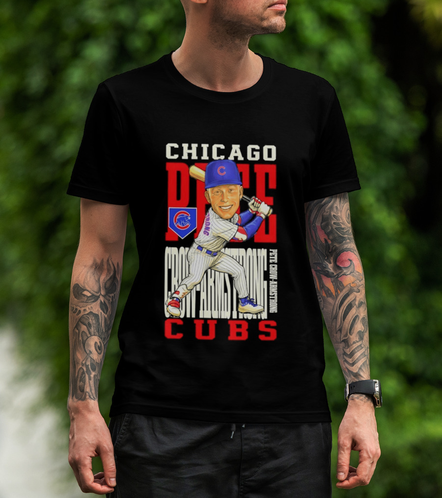 Chicago Pete Cubs Baseball Caricature Clash T-Shirt