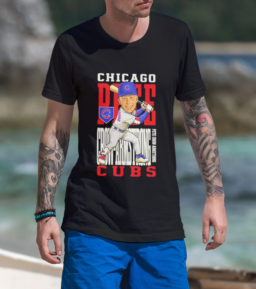 Chicago Pete Cubs Baseball Caricature Clash T-Shirt