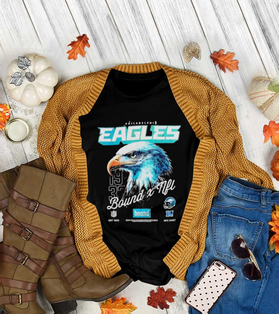 Philadelphia Eagles Bound NFC East 1933 Bird Head Helmet NFL T-Shirt