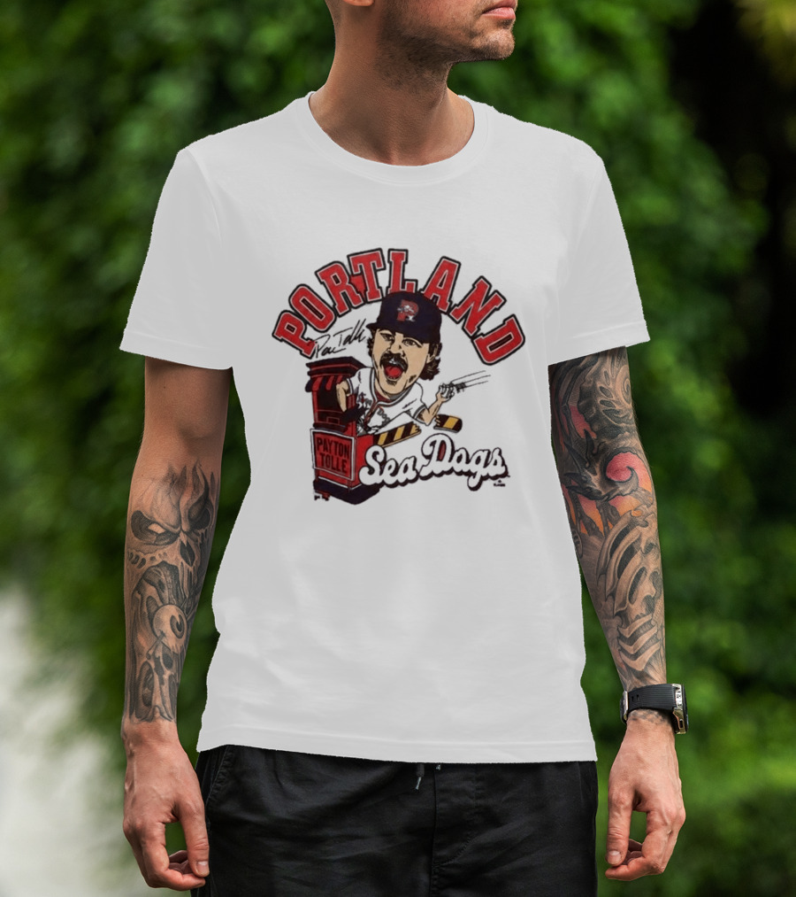 Payton Tolle Portland Sea Dogs Baseball T-Shirt