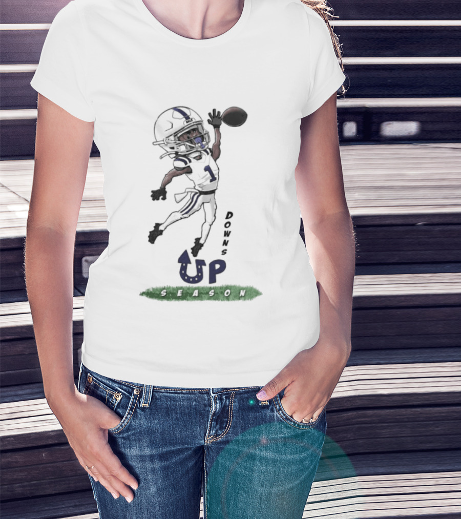 Josh Downs Indianapolis Colts Up Season Football Catch T-Shirt